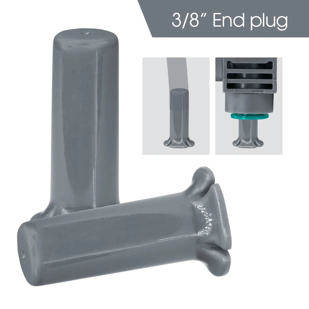 10/20pcs 12MM Tubing Accessory Garden Irrigation Fitting for OD-12MM Hose Adapters Anti-Fall Off Tee Elbow Equal Stake Quick Con