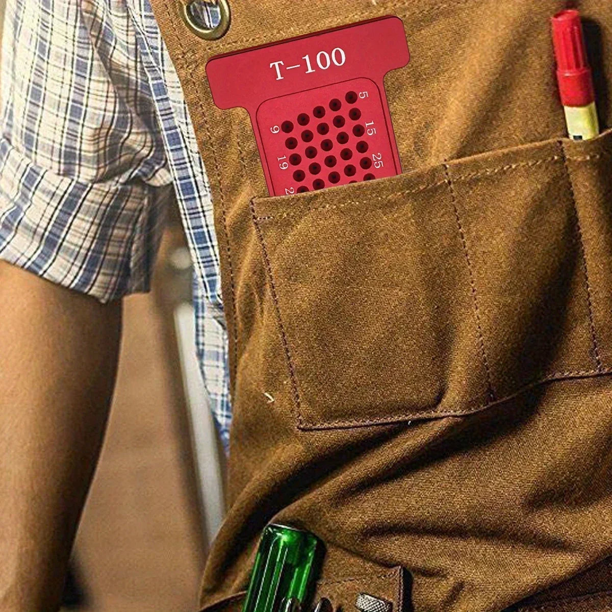 Crossed-out Hole Scribing Tool Woodworking Metric/Inch Precision T-type Hole Ruler Marking Gauge Right Angle Protractor Layout