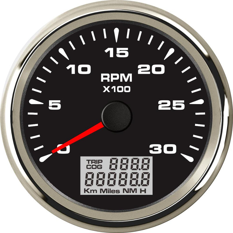 3000RPM 6000RPM 85MM Tachometer with LCD Hour Meter for Diesel Gasoline Engine Marine Car RPM Meter 7 Color Backlit Tacho Sensor - KiwisLove