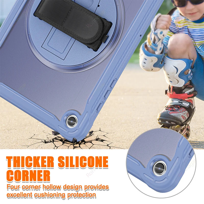 New Light Shockproof Rugged Cover for Samsung Tab A9 Plus 11 Inch 2023 Cases Galaxy Tablet A9+ 11" 5G Stand Hand& Shoulder Strap