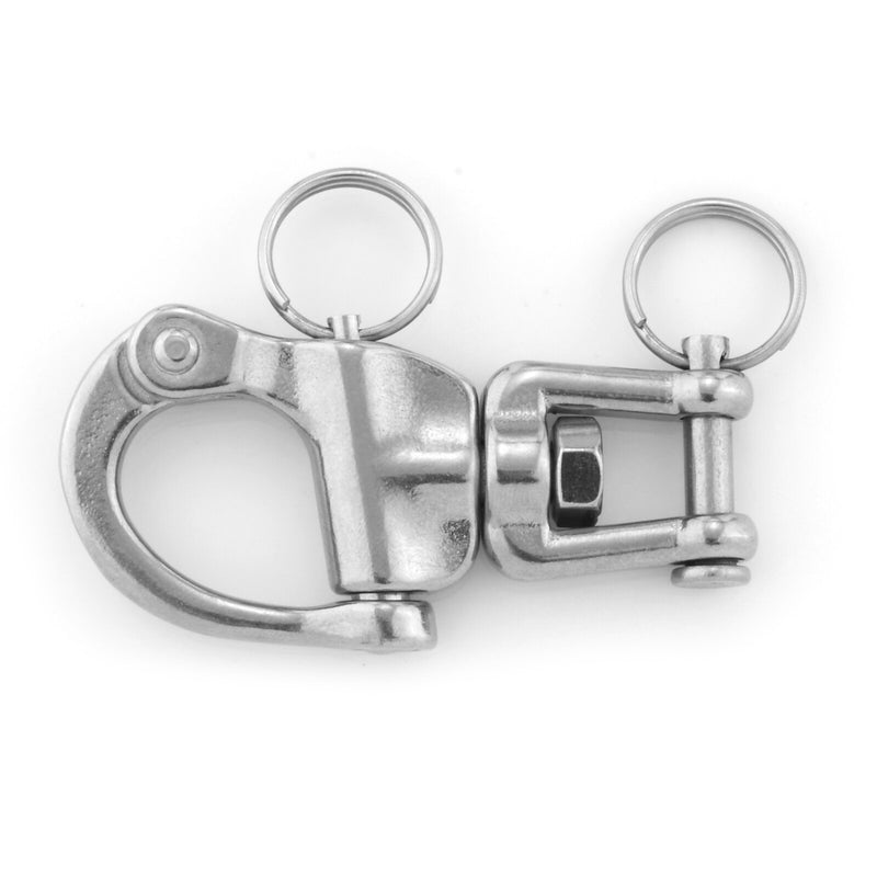 1pc Stainless Steel 316 Swivel Snap Shackle Ring Rotary Spring Hook 70MM Marine Grade Hardware Quick Lock Rigging Clevis Pin - KiwisLove