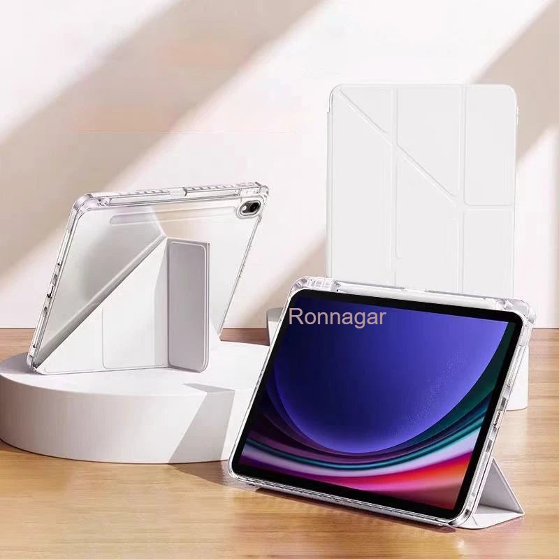 Y Fold Case for Samsung Galaxy Tab S10 FE+ Plus 13.1 inch 2025 SM-X620/X626 S7 S8 S9 11'' S10 FE 10.9'' S7+ S8+ S9+ 12.4'' Case