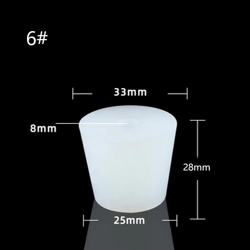 1Pcs Silicone Fermenter Cover Plug Stopper 8mm Hole Airlock Valve Brew Wine Rubber Fermenting Lids Fermenting Supplies
