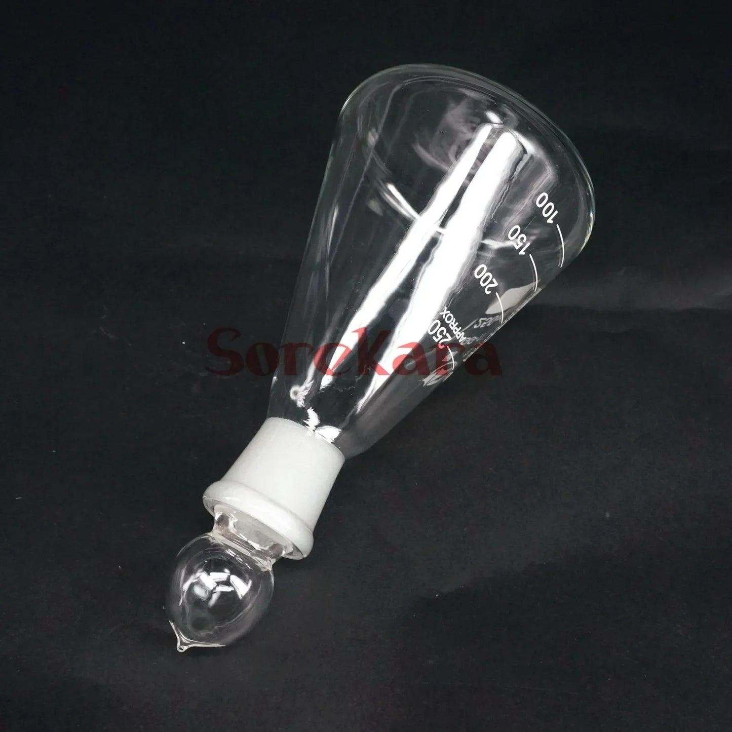 250ml Borosilicate Glass Conical Erlenmeyer Flask with Stopper For Chemistry Laboratory - KiwisLove