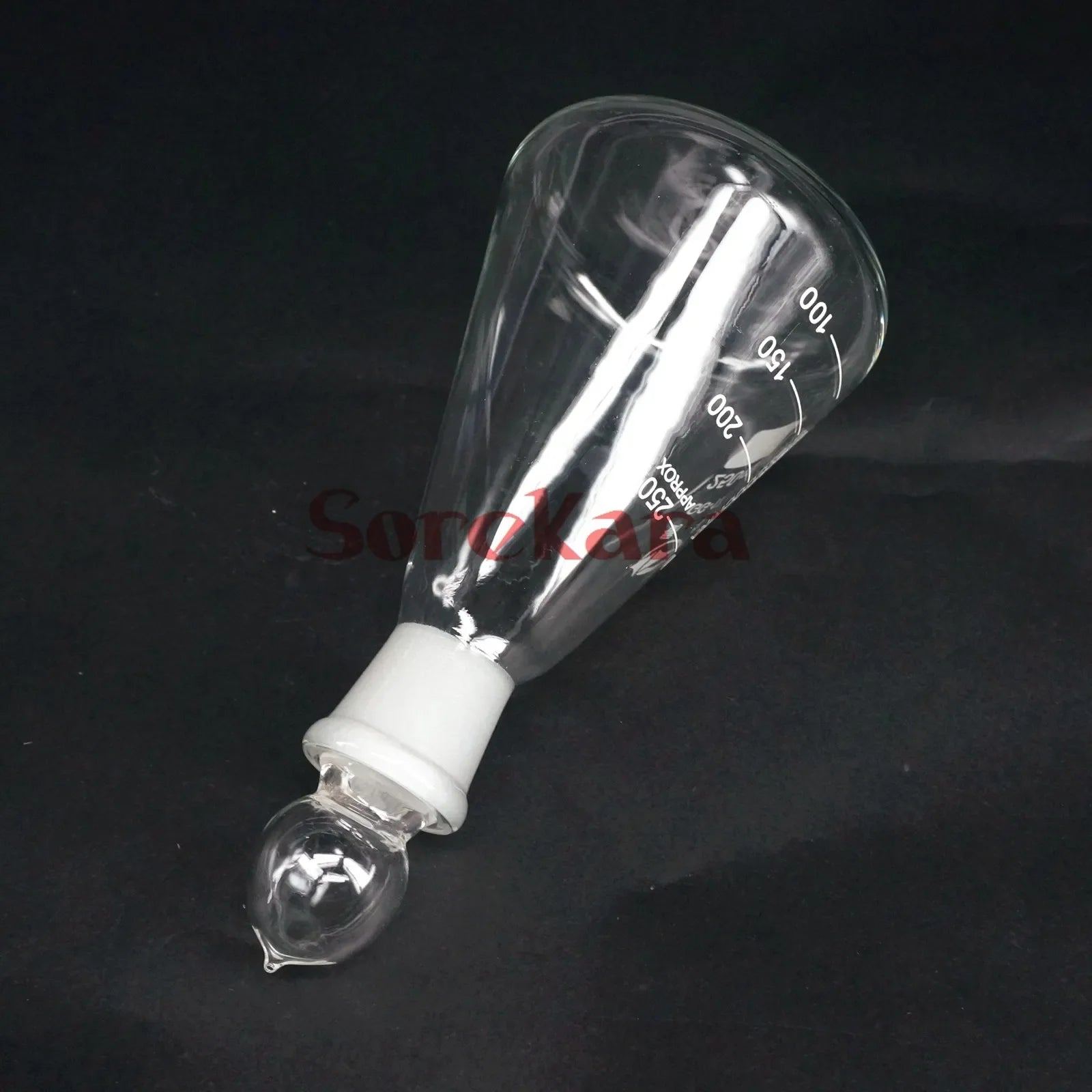 250ml Borosilicate Glass Conical Erlenmeyer Flask with Stopper For Chemistry Laboratory - KiwisLove