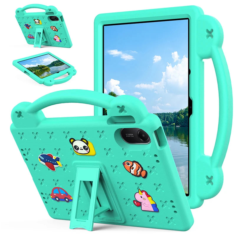 EVA Bear Case for Xiaomi Redmi Pad 2 2025 11inch Tablet Case Kids Friendly Shockproof Stand Protective Case for Redmi Pad 2 11"