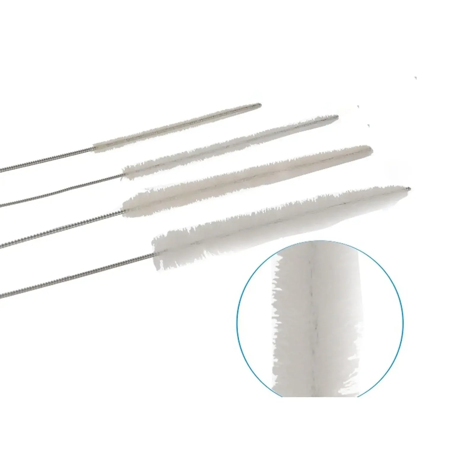 400/420/455/520mm Length Nylon Bristle Pipette Brush Straw Washing Cleaner Lab - KiwisLove