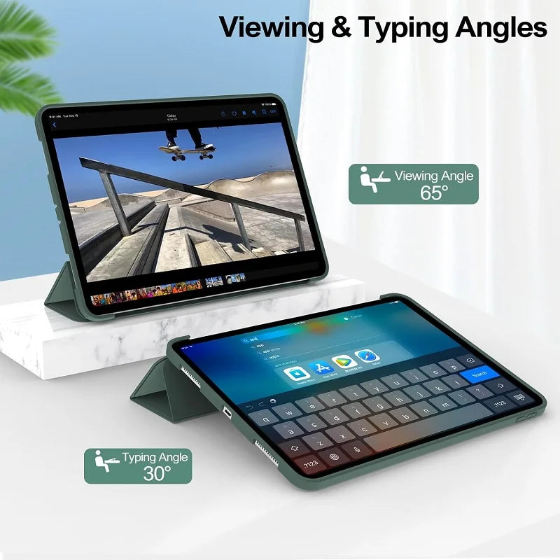 Smart case For iPad 6th 5th 7th 8th 9th Gen 10.2  iPad Air 11 11th 11 2025 pro 11 1 2 3 4 9.7 Cover IPad Air 5 4 10th 10.9 Funda - KiwisLove