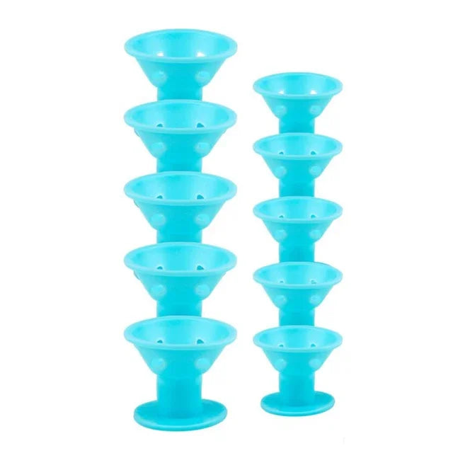 10pcs Flexible Hair Curling Rod Hair Curler Makers Soft Foam Bendy Twist Curls Flexi Rollers Styling Tools Hair Roller No Heat - KiwisLove
