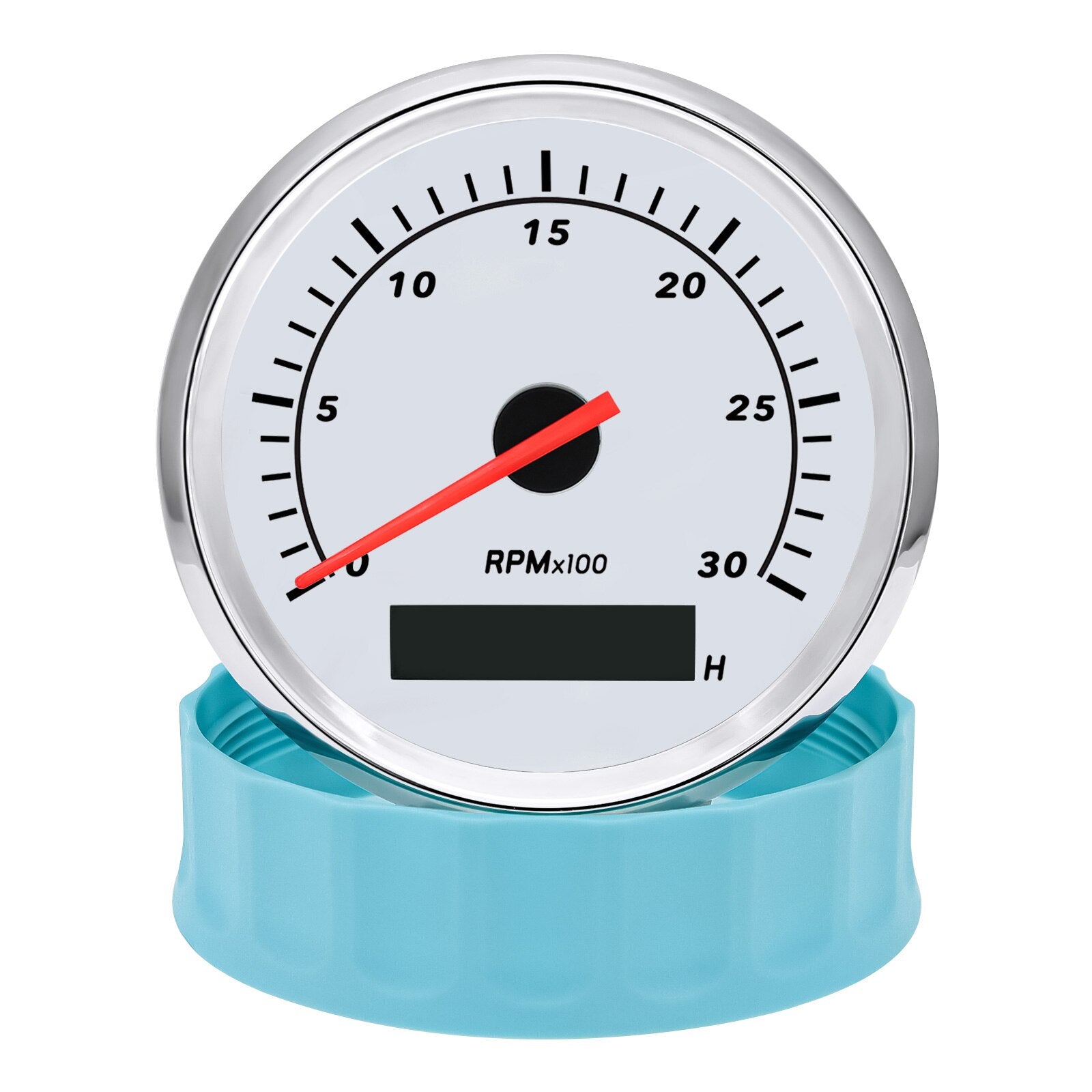 85mm Tacometro Toerenteller 3K/4K/6K/7K/8K Boat Tachometer Diesel Engine Tacho Gauge Hourmeter RPM Sensor Blue / White Shell - KiwisLove