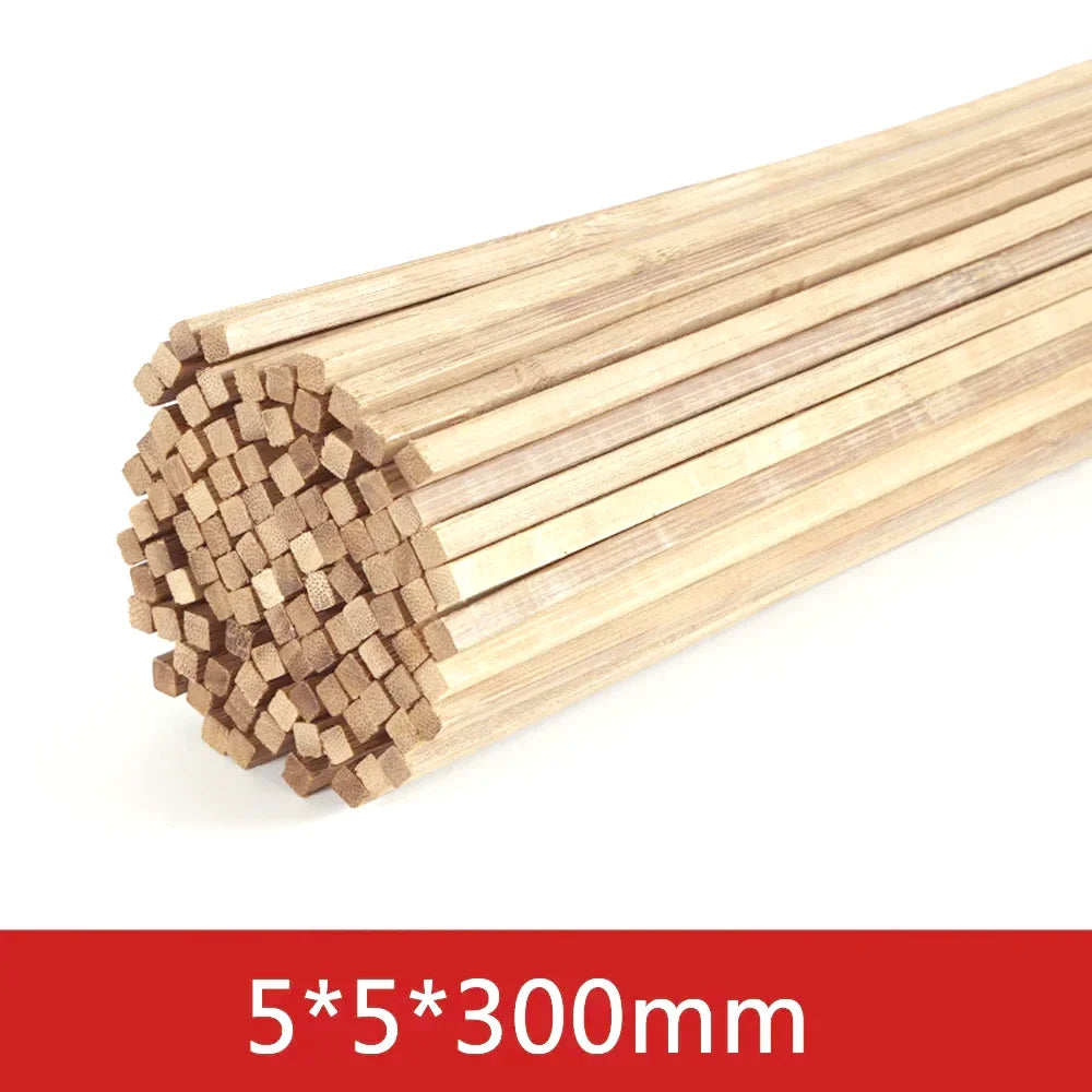 20-50pcs Balsa Wood Craft Square Cudgel Model Building Carving DIY Handicraft Educational Making Accessories Stick