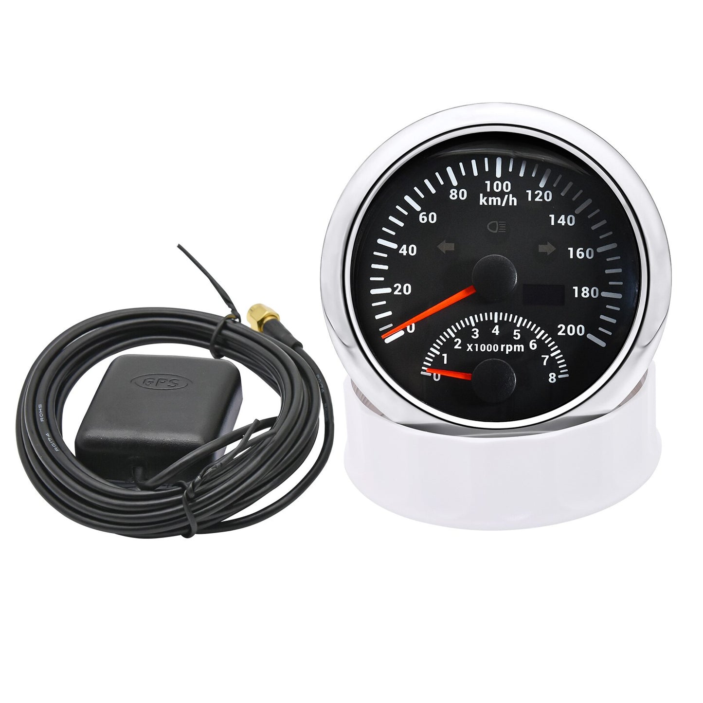 120 160 200 KM/H MPH 85MM GPS Speedometer With Car Tachometer 8000 RPM Velocimetro For Marine Car ATV UTV Motorcycle - KiwisLove