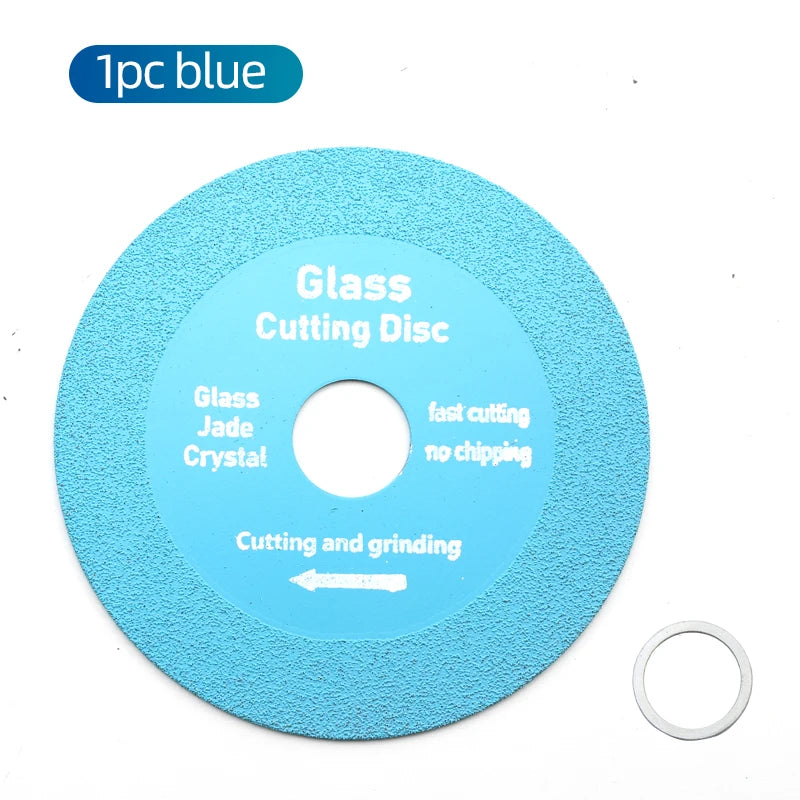 NINDEJIN 1pc Glass Cutting Disc 100mm 115mm 125mm Diamond Glass Cutting Blade Ceramic Tile Marble Polishing Grinding Saw Blade - KiwisLove