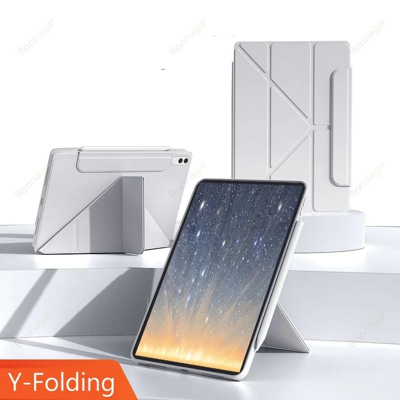 Y-Folding Case For Lenovo Xiaoxin Pad Pro GT 11.1inch 2025 PU Leaher Flip Funda for Xiaoxin Pad Pro GT 11.1'' TB710FU Stand Case