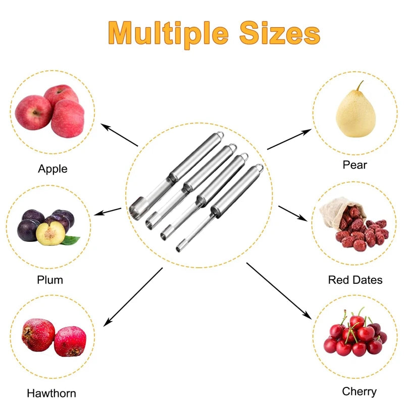 Fruit Core Remover Cutter Kitchen Gadgets Stainles Steel Home Vegetable Tool Apples Red Dates Corers Fruit Core Remove tool