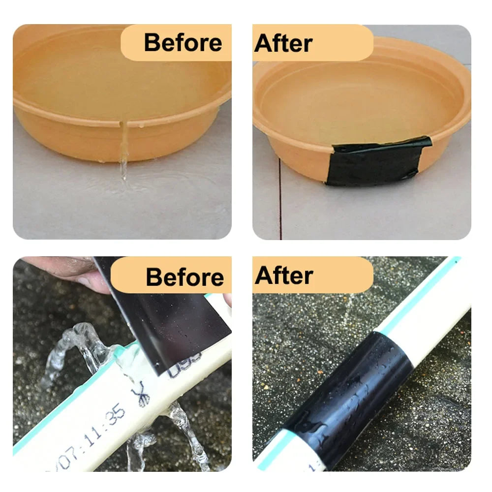 5/10cm PVC Leak Repair Tape Waterproof Pipe Patch for Cracks&Holes Butyl Glue Long Lasting Seal Emergency Leak Stopper Tool
