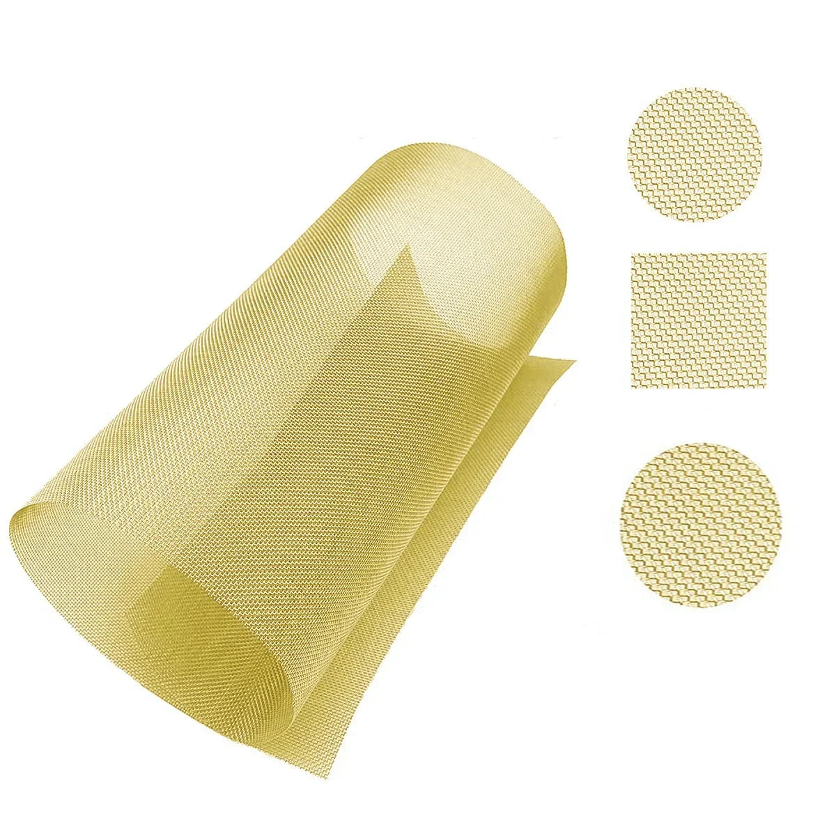 1pcs 20-200Mesh Brass Woven Wire Mesh Shielding Fabric 15x15/30x30/30x90cm Copper Wire Paint Filter Screen