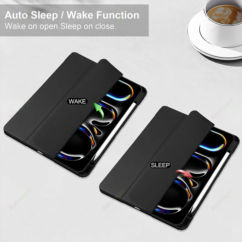 Smart Case for iPad Air 11 inch M2 M3 2025 2024 A16 11th Air 5th 4th Gen Pro11 13 M4 M2 Air 13 M2 M3 iPad 10th 9th 8 7 10.2 10.5 - KiwisLove