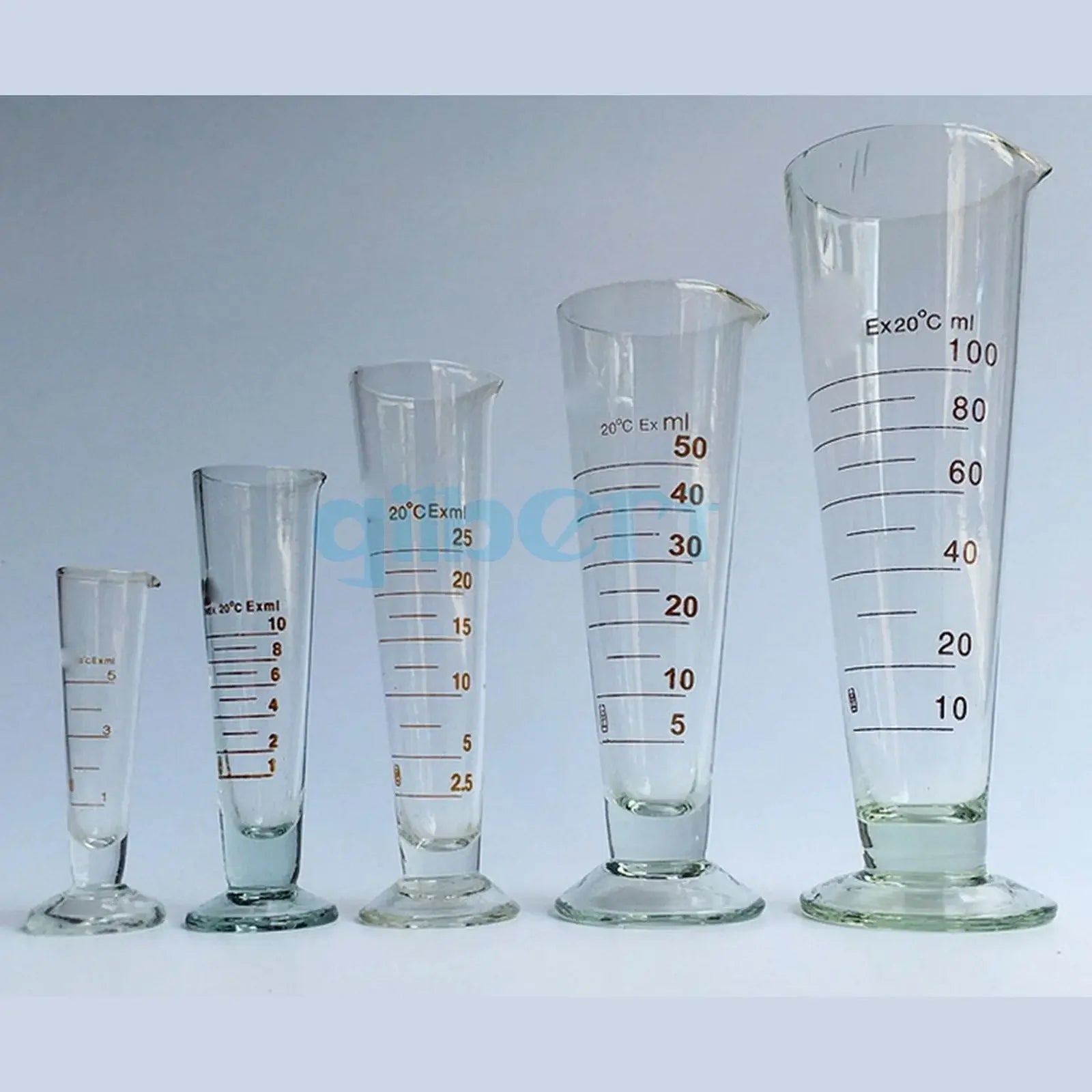 5/10/20/50/100/1000ml Lab Glass Footed Apothecary Measuring Cone Beaker Conical - KiwisLove
