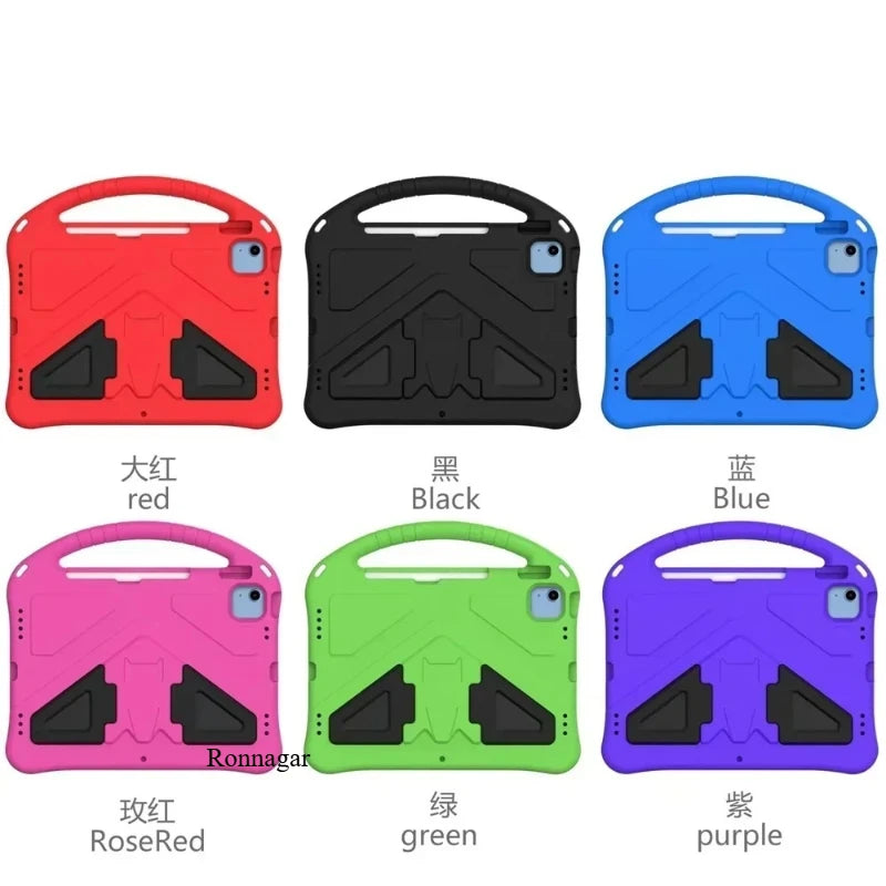 EVA Kids Case for iPad A16 2025 11th Air11 13 2024 Pro11 12.9 13 2024 Cover 10.2 7 8 9 10th Air4 5 10.9 Mini 1 2 3 4 5 6 7 Stand