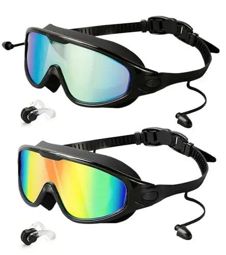 Adult Electroplated Swim Goggles Uv Protection Waterproof High-Definition Large Frame Swimming Goggles For Women Men Swimming