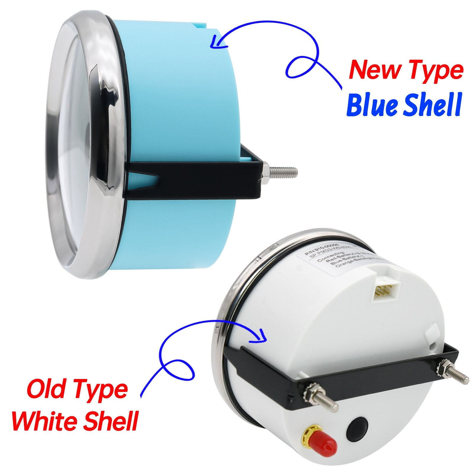 85mm REV Counter Car Boat tachometer + sensor Car Truck Tacho Marine RPM Meter with LCD Hourmeter 4000 RPM Red Backlight 12V/24V - KiwisLove