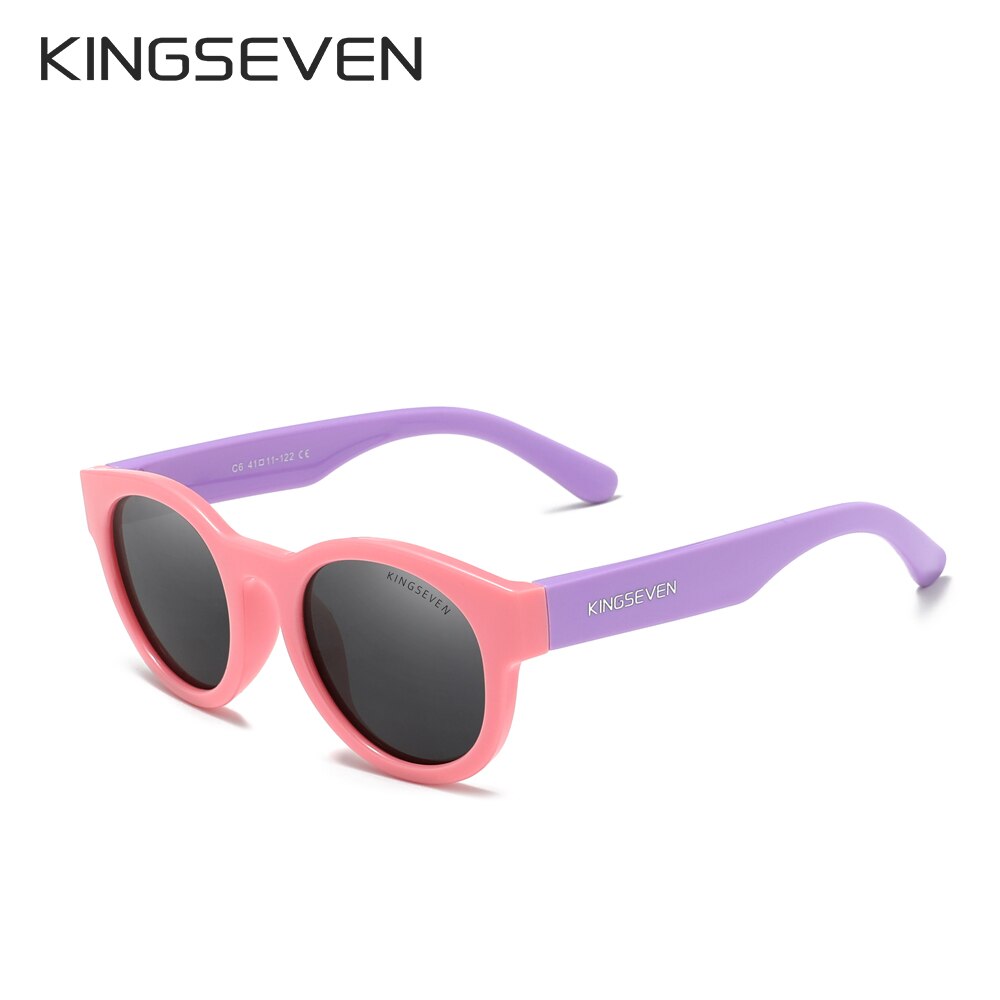KINGSEVEN Square Polarized Kids Sunglasses Safety Children Sun Glasses Lightly Fashion Boys Girls Shades Eyewear UV400 - KiwisLove