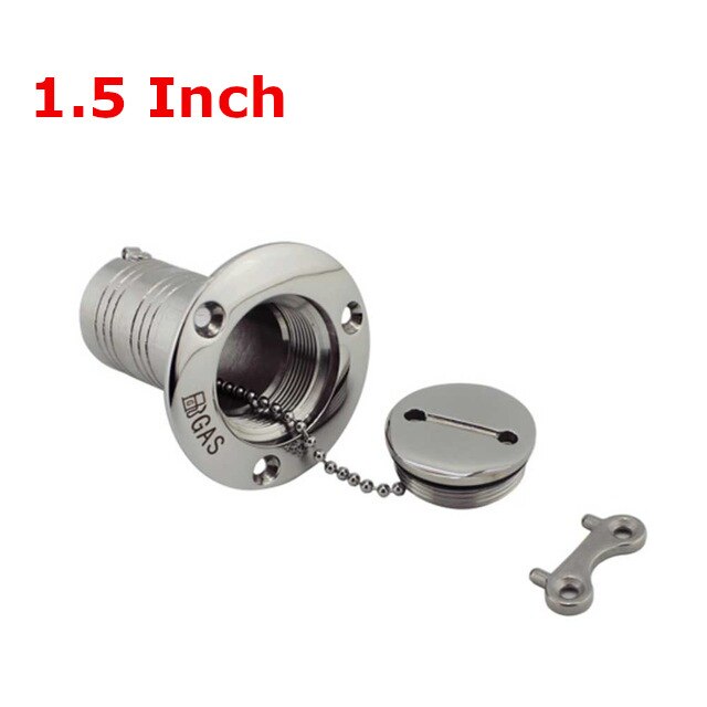 1-1/2" and 2" Marine Boat Hardware Deck Fillers 316 Stainless Deck Filler Fuel Water Waste Diesel Gas Key Cap Filler 38mm 50mm - KiwisLove