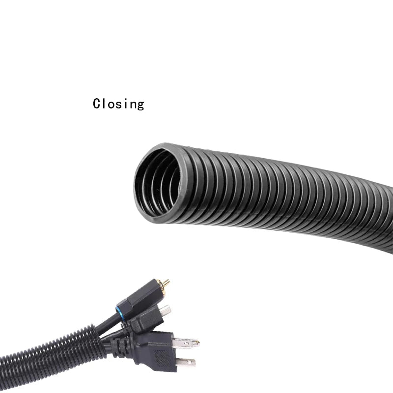 1-6M nylon wire harness casing Corrugated Pipe7m-28mm Car Cable Insulation Tube Electrical Wire Protection Accessories