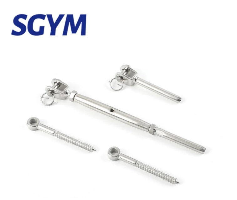 24 Sets Stainless Steel Cable Railing Kit for 3mm Wire Rope – T316 Marine Grade - KiwisLove