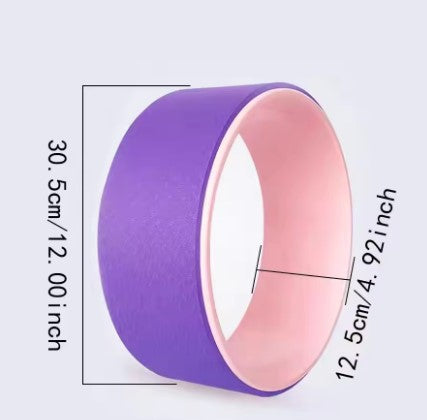 MKEPS Yoga Wheel For Back Pain Deep Tissue Massage Yoga Back Roller Stretching Myofascial - KiwisLove