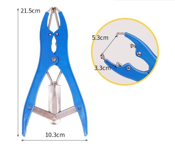 NZ STOCK Tail Docking Castration Forceps + 100 Rubber Rings for Piglets, Lambs, Calves