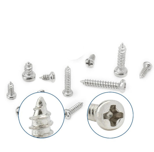 NINDEJIN 1100pcs Round Pan Head Tapping Screws Set M1.2 M1.4 M1.5 M1.7 M2  Mini Screw laptop computer screw Phillips Screw kit