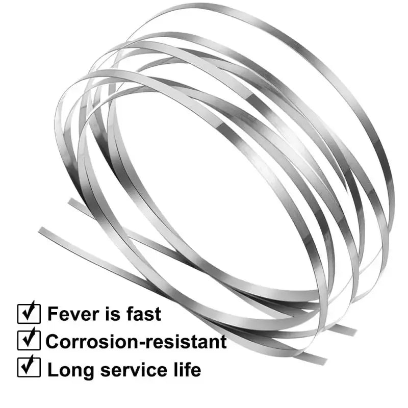 5m Nichrome Flat Heater Wire For Heating Elements Strip Accessories of Vacuum Sealing Packaging Machine Heating Sealer Parts