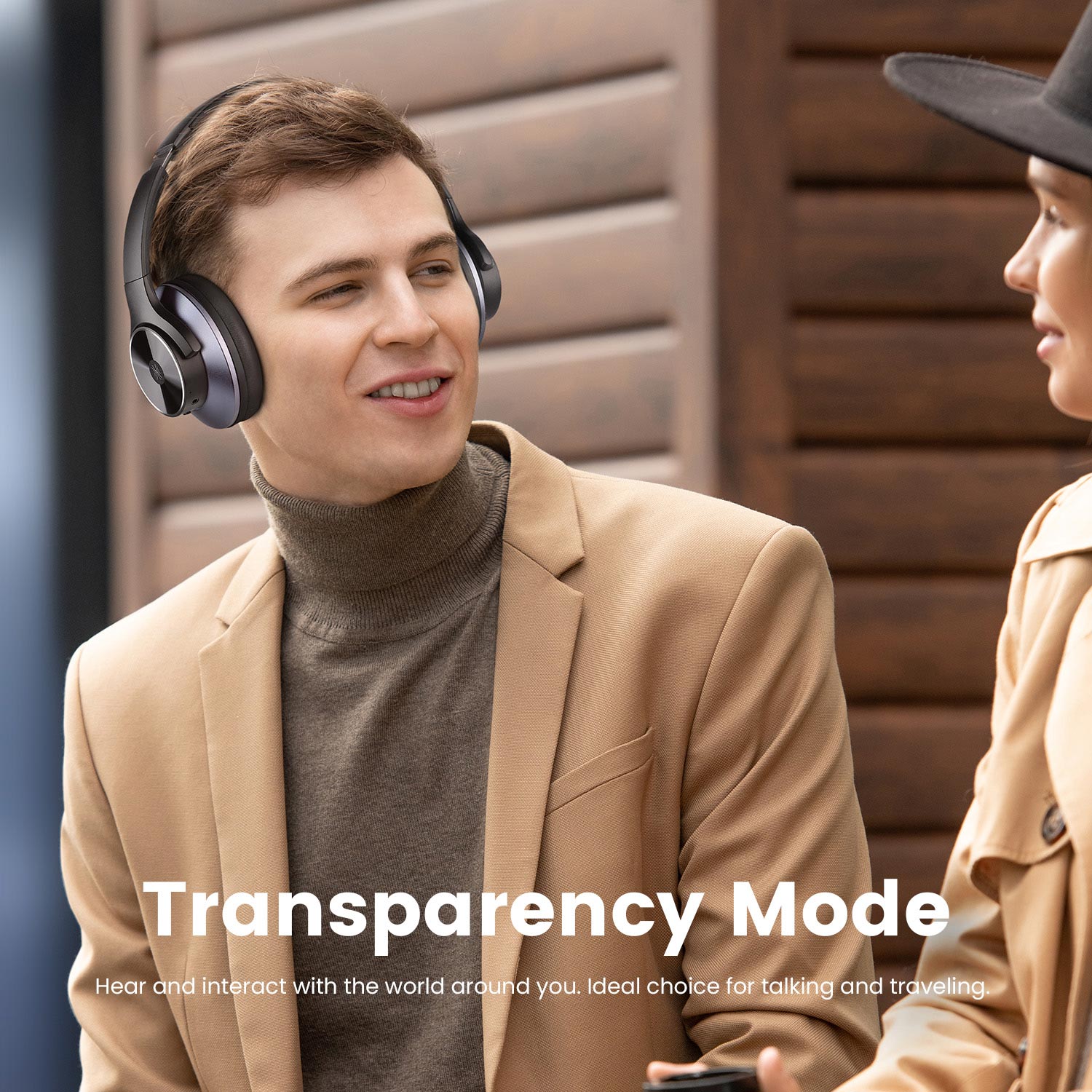 Oneodio A10 Hybrid Active Noise Cancelling Headphones Bluetooth With Hi-Res Audio Over Ear Wireless Headset ANC With Microphone - KiwisLove