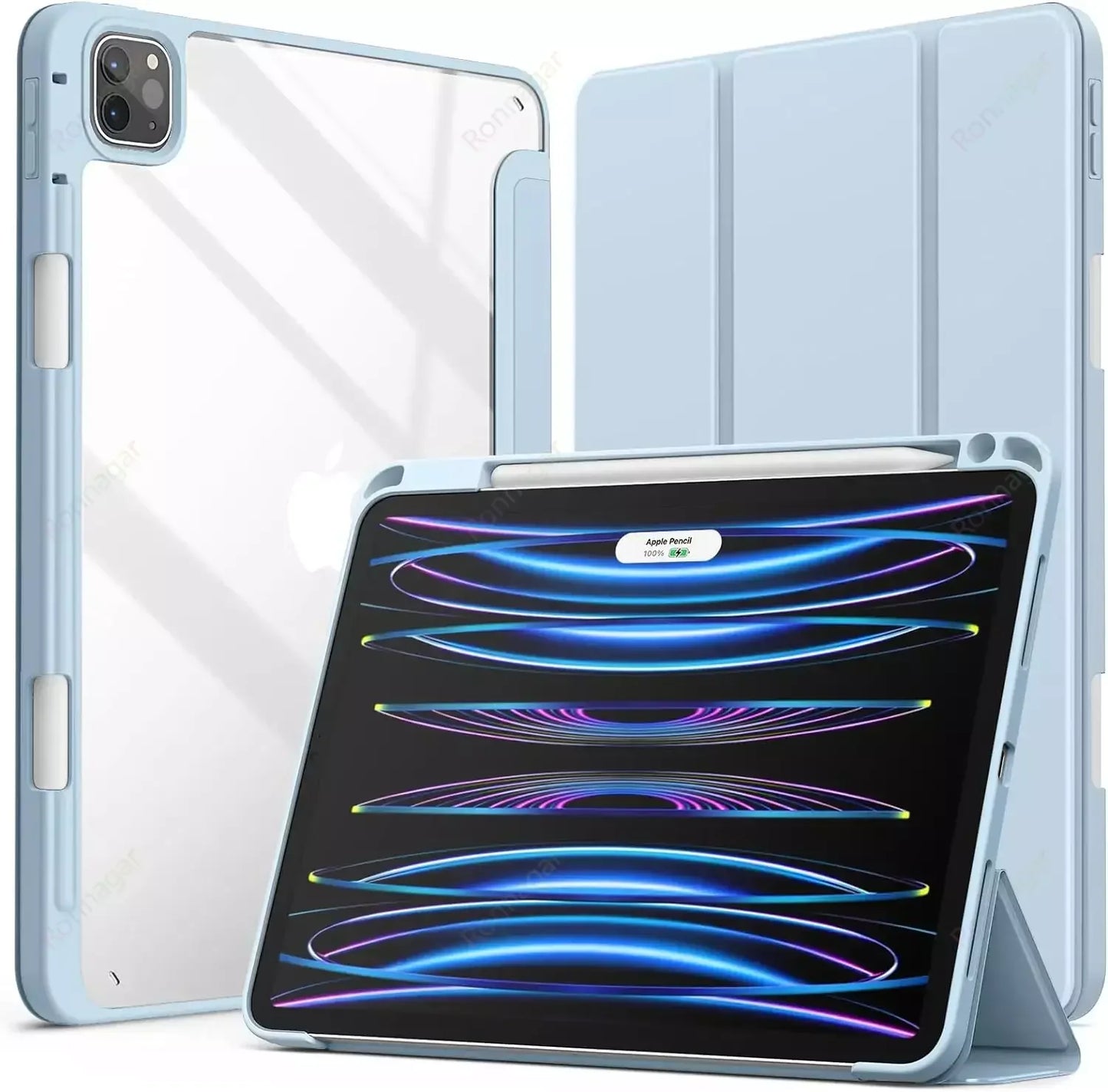For iPad 10th Generation Case A16 2025 iPad Air5 Air4 10.9 Air 11 M2 M3 2024 Pro11 M4 M2 7 8 9 10.2 10.5 Case With Pencil holder