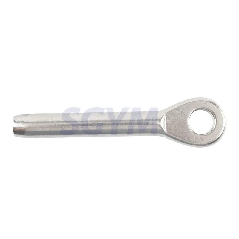 12pcs 5mm swage Eye Terminal T316 Stainless Steel Wire Rope Fitting For 3/16'' Cable Railing Assemblie Tensioner Marine Hardware