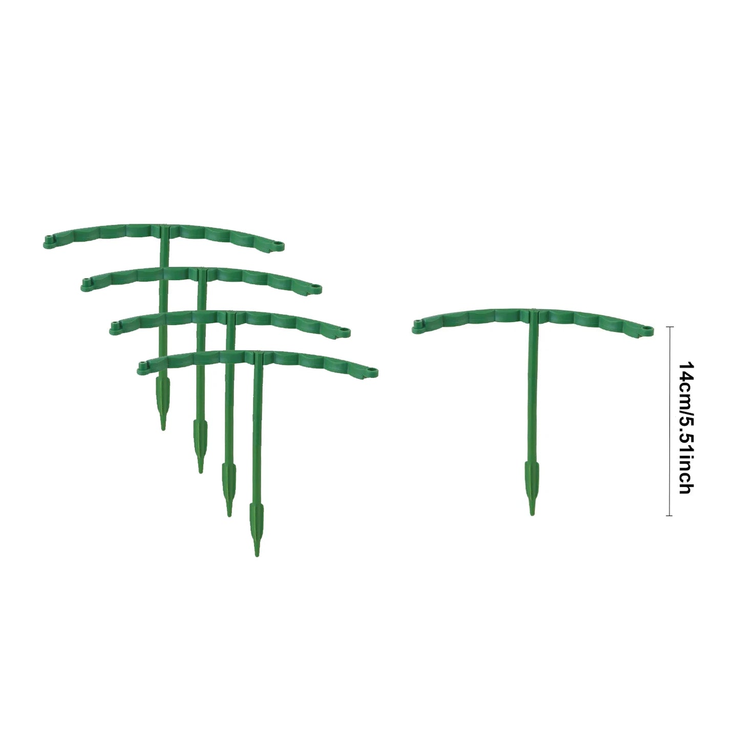 4/8PCS Plant support pile, semi-circular plant support ring, plastic plant cage, flowerpot, climbing grid frame