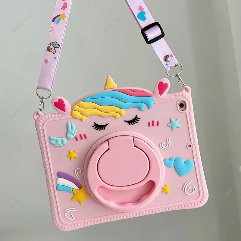 Girls Case for iPad Pro 11 inch/Air 5th/Air 4th Generation 10.9" Cute Cartoon kids Pig Case for iPad Pro 11/Air 10.9/ Air5/ Air4