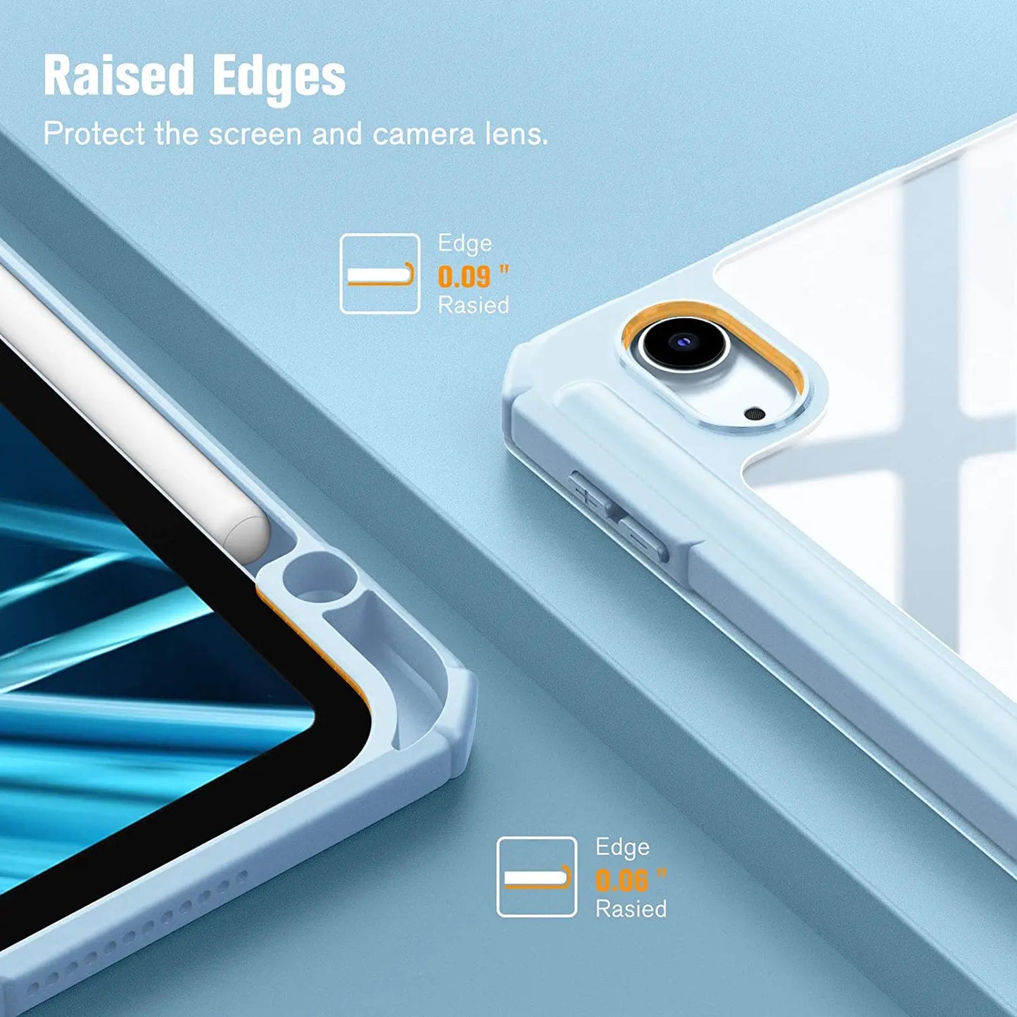 For iPad Case 10.2 9th 8th 7th 10 10th Generation Pro 11 13 2024 12.9 2022 Cover Pencil Holder Funda For iPad Air 5 4 10.9 Cases - KiwisLove