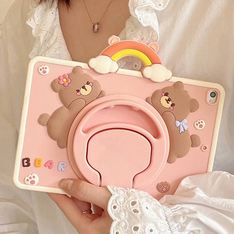 Cartoon Horse Case For iPad A16 2025 2024 Air11 M3 M2 Mini1 2 3 4 5 6 7 Pro11 M4 M2 9.7 10.2 10.9 iPad 6 7 8 9 10th iPad Air 4 5