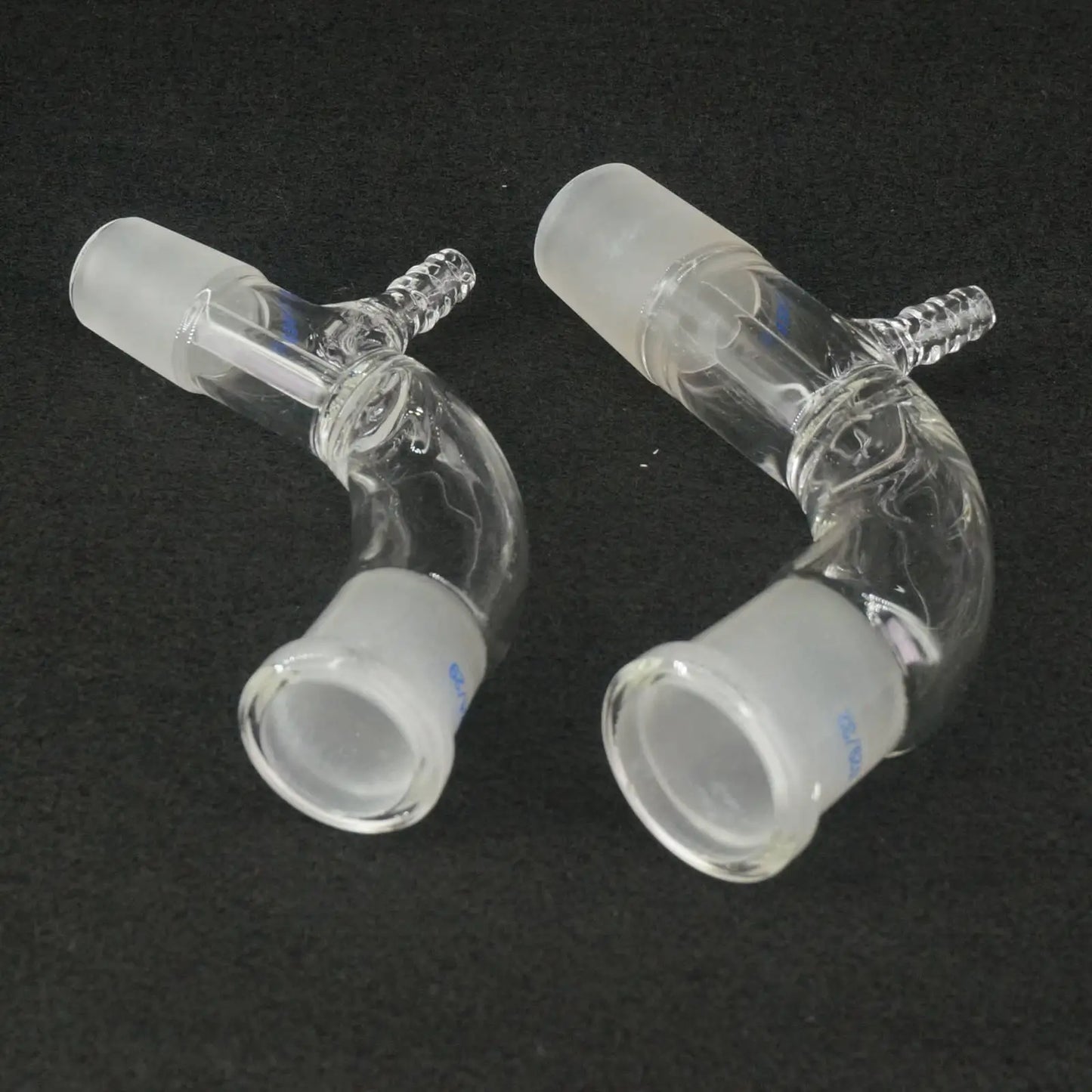 10/19 12/20 14/23 19/26 24/29 29/32 Joints Borosilicate Glass Vacuum Receiver Adapter 105 Degree Bend - KiwisLove