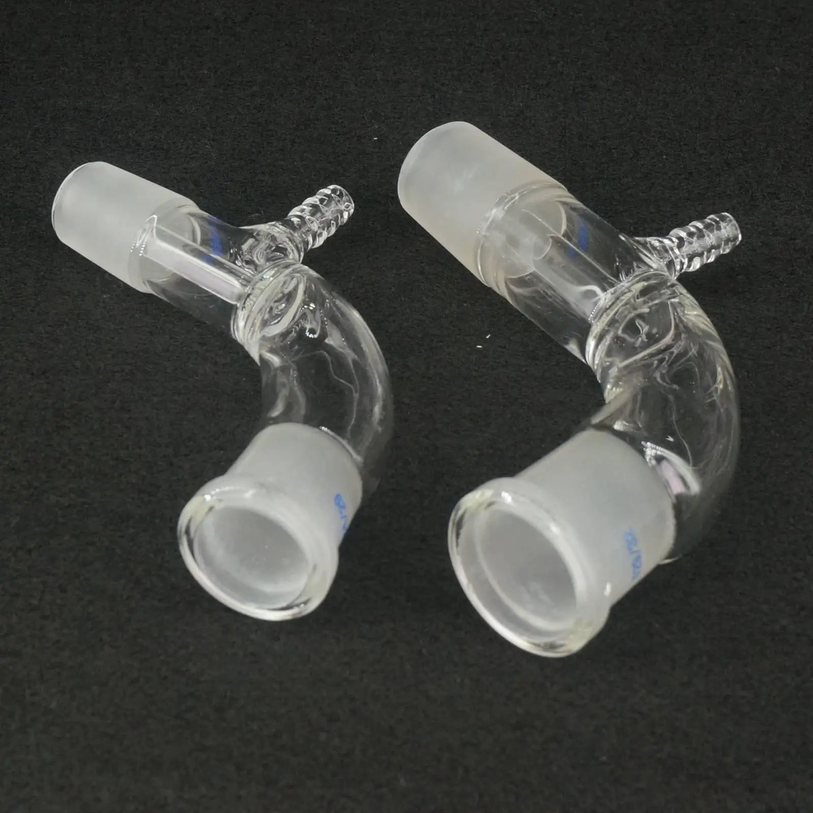 10/19 12/20 14/23 19/26 24/29 29/32 Joints Borosilicate Glass Vacuum Receiver Adapter 105 Degree Bend - KiwisLove