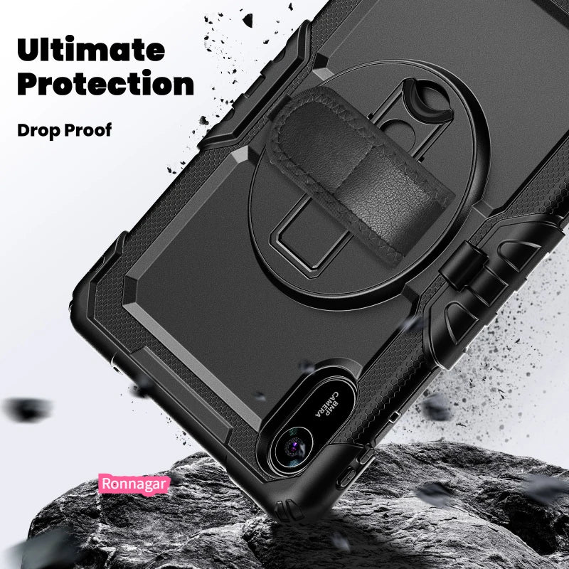 Heavy Duty Rugged Cover for Xiaomi Redmi Pad 2 11inch 2025 Shoulder Strap Built-in Screen Protector for Redmi Pad 2 11'' Tablet