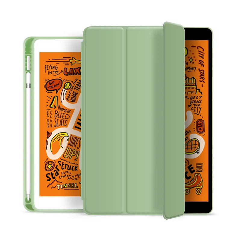 With Pencil Holder Funda for New iPad Pro12.9 5th 6th Air13 Pro13 10.2 9th A16 11th 2025 Air11 M2 M3 Pro11 M4 10th 10.9 10.5 9.7