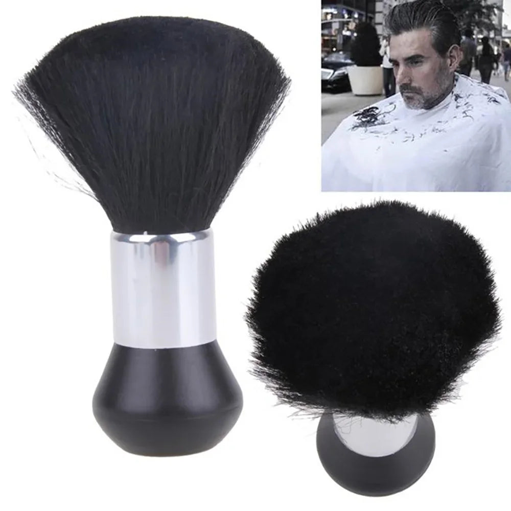 Hairdressing Soft Brush Black Hairdressing Sweeping Neck Hair Cleaning Duster Hair Cutting Brush Barbershop Hair Cut Brush Tools - KiwisLove