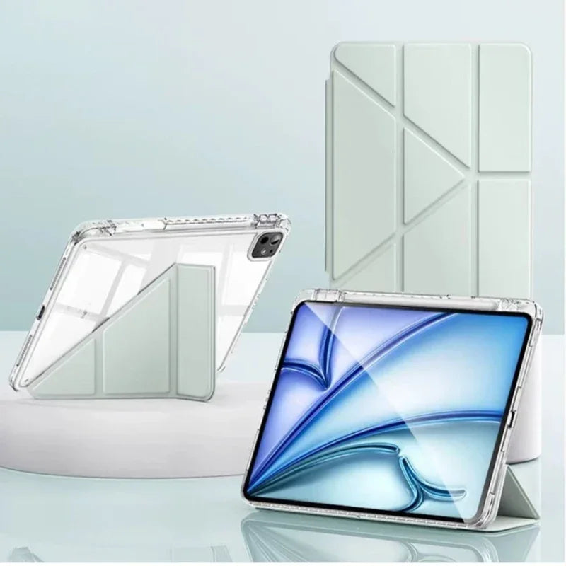 Y Fold Magnetic Case For iPad A16 2025 Air5 Air4 iPad Air11 13 M3 M2 M4 M5 Pro11 13 12.9 10th 9th 8th 6th 5th 10.9 10.5 10.2 9.7