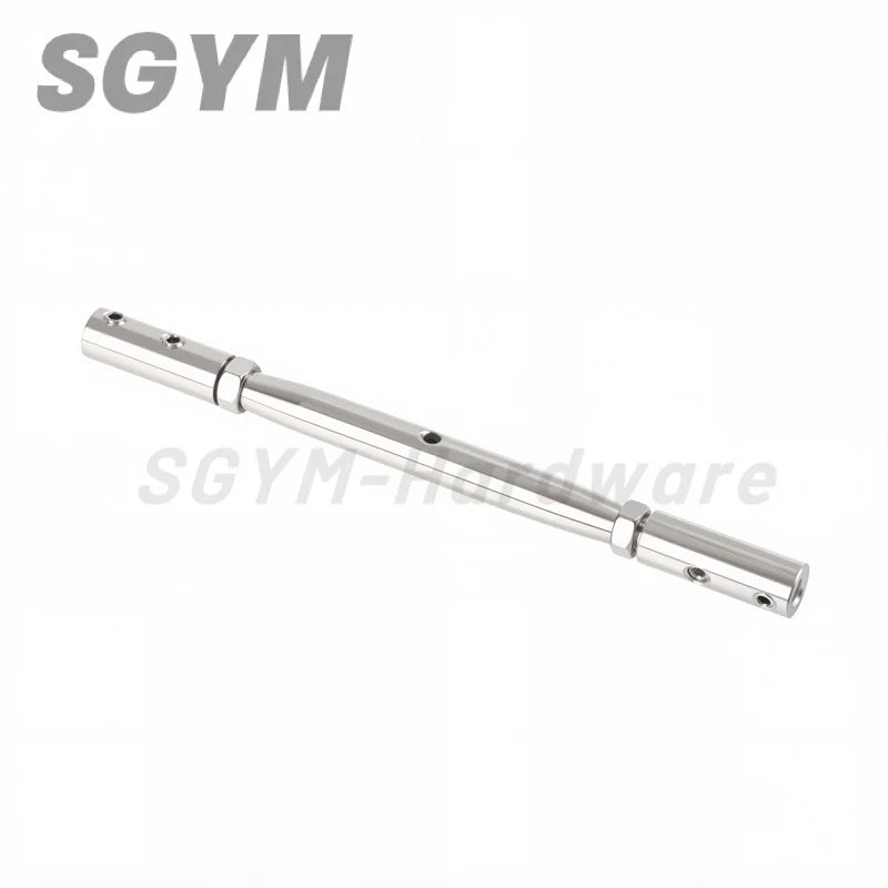 1pcs 304 Stainless Steel Cable Railing Thread Fittings Wire Rope Tensioner Receiver Terminal End Toggle Anchor Cross Clip Clamp