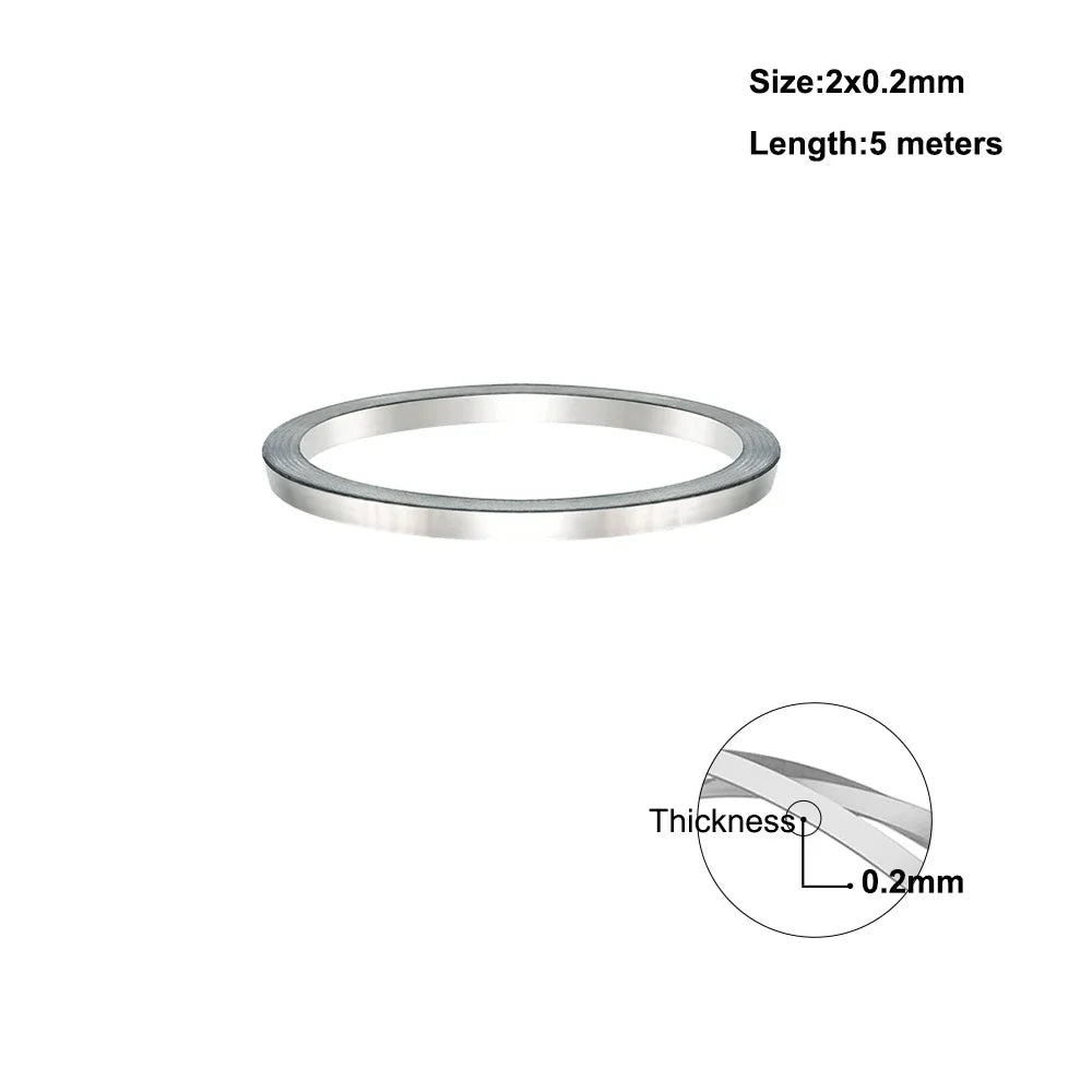 5m Nichrome Flat Heater Wire For Heating Elements Strip Accessories of Vacuum Sealing Packaging Machine Heating Sealer Parts