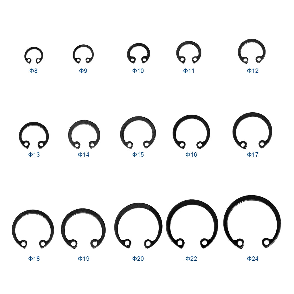 NINDEJIN 5-50pcs C type internal circlip retaining rings for hole stainless steel carbon steel circlip snap rings DIN472 - KiwisLove